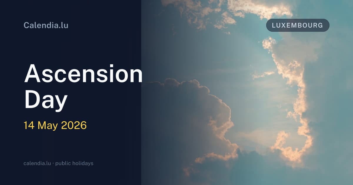 Ascension Day 2026 - date and information