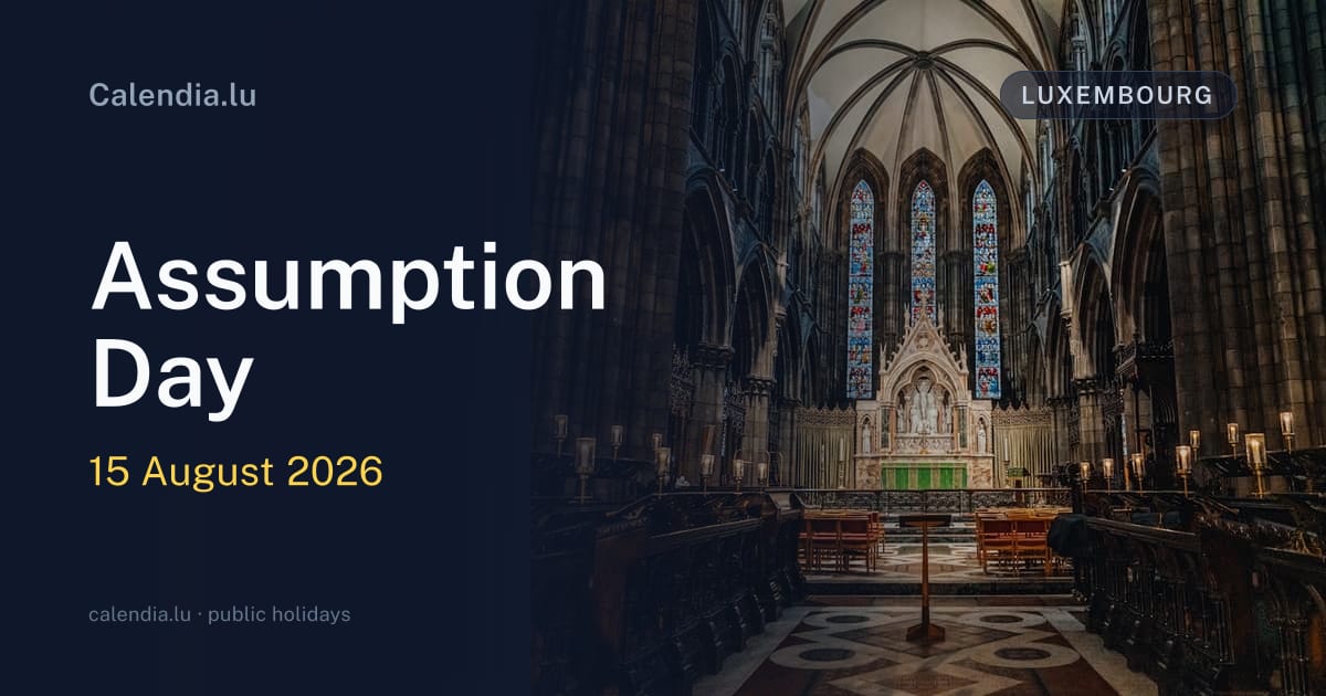Assumption Day 2026 - date and information